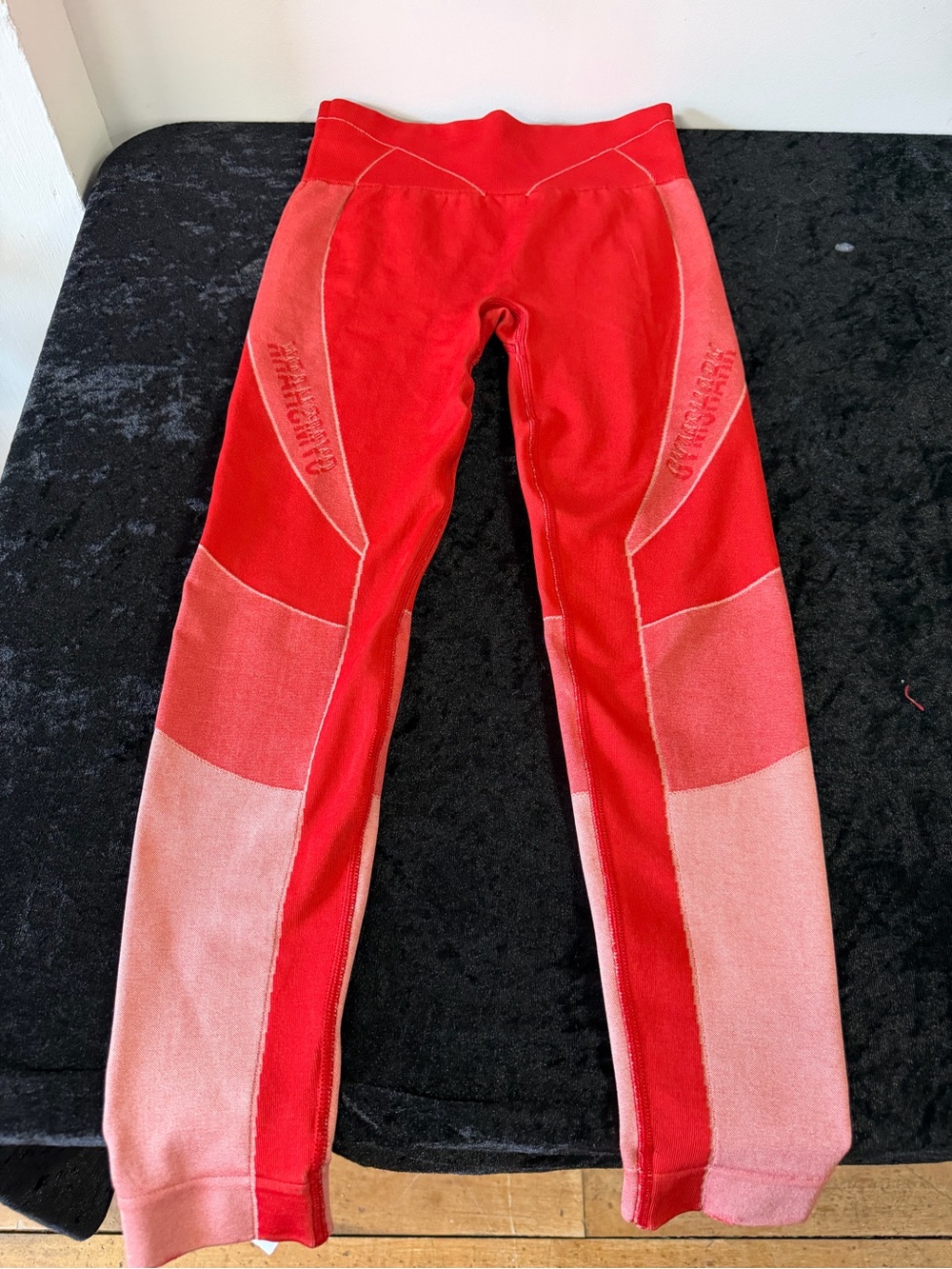 Gymshark Seamless Red Ombre Seamless Leggings Gradient Women’s XS- S Activewear